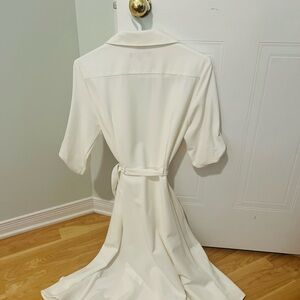 Elegant White Midi Dress